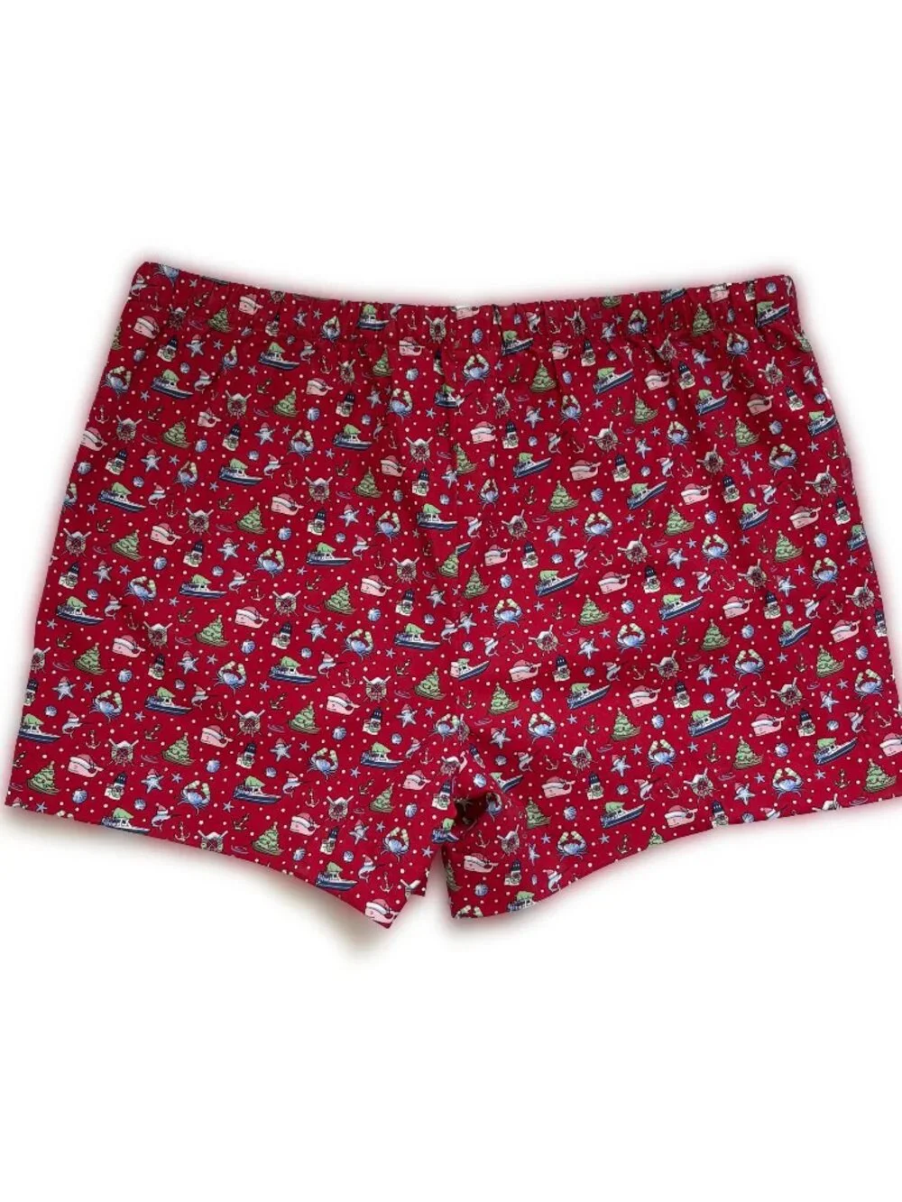 Vineyard Vines Christmas Sleep Shorts Nautical Print NOT FLANNEL -- NEW